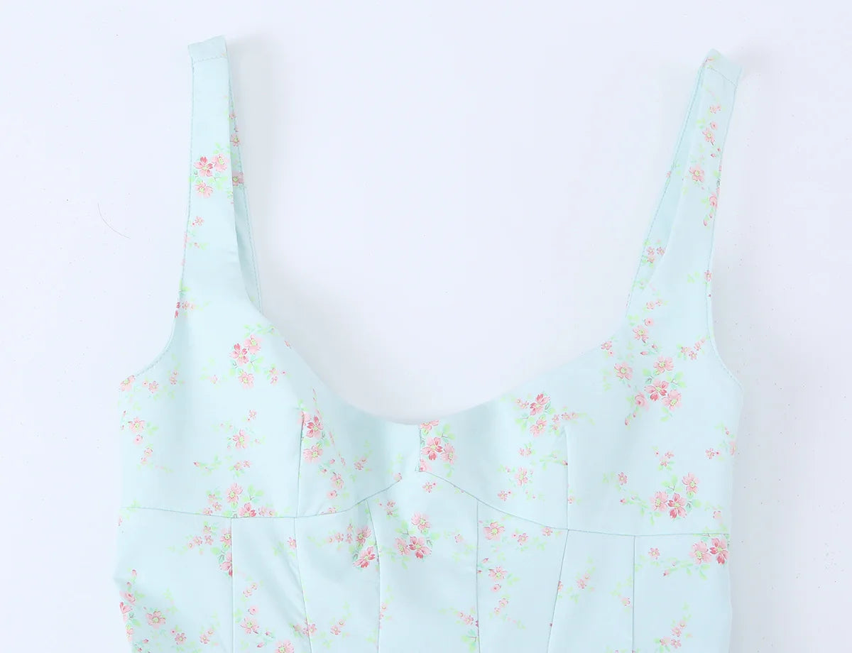 AMITU FLORAL MINI DRESS