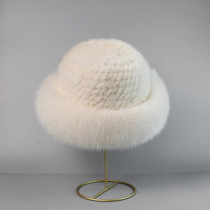 STELLA REAL MINK FUR CAP