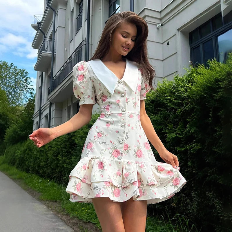 AYLIN FLORAL MINI DRESS