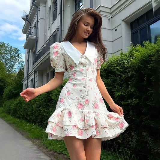 AYLIN FLORAL MINI DRESS