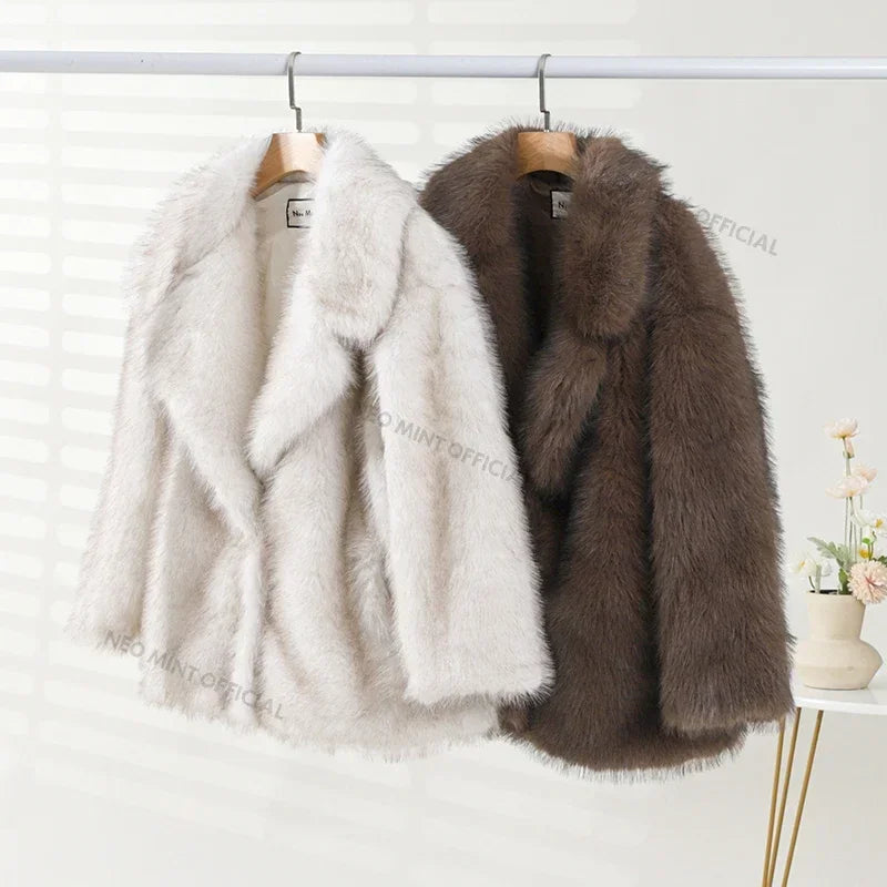 LASLI FAUX FUR COAT