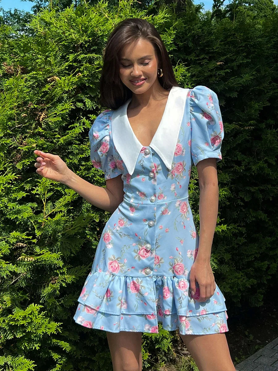 AYLIN FLORAL MINI DRESS