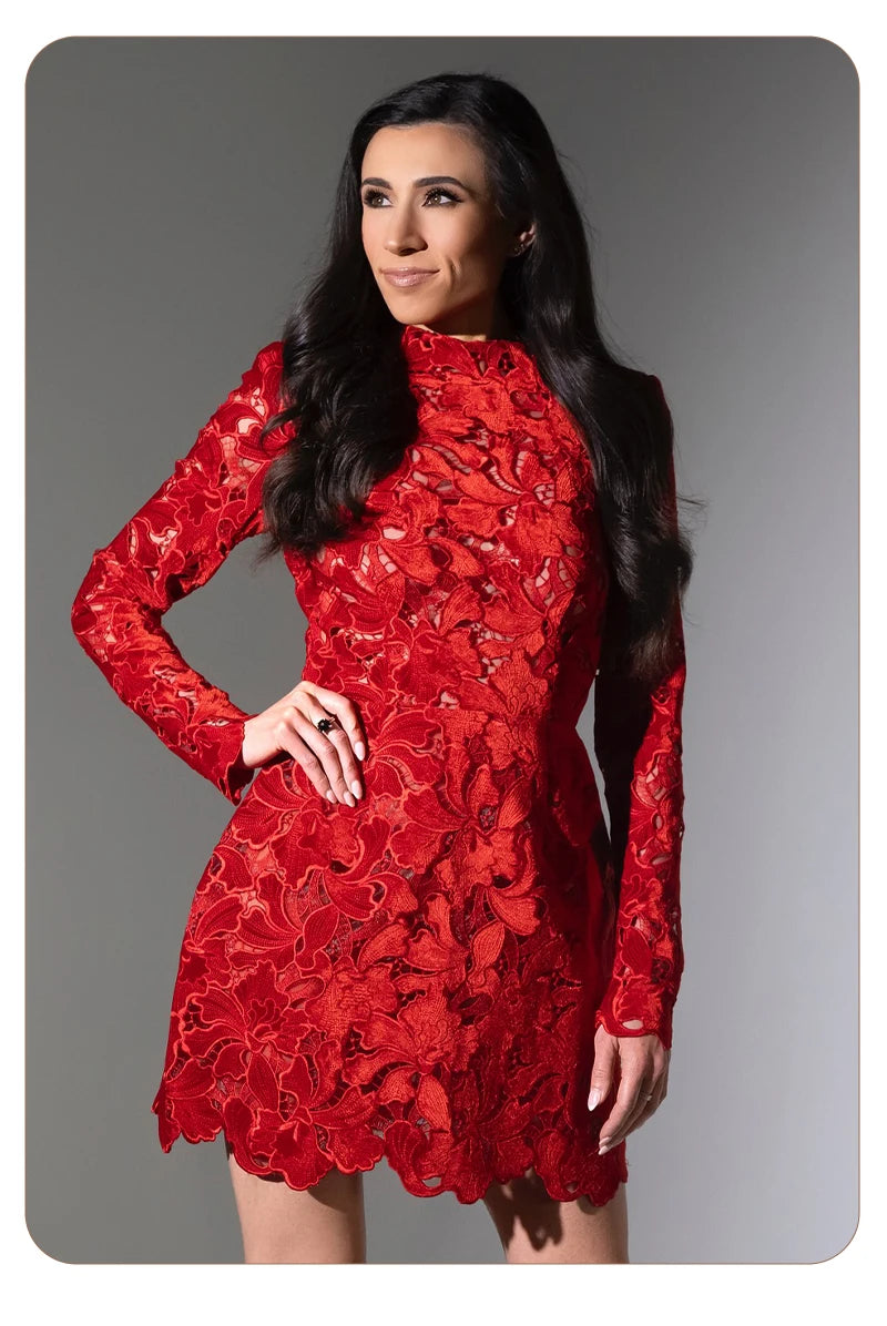 MARIA LACE MINI DRESS