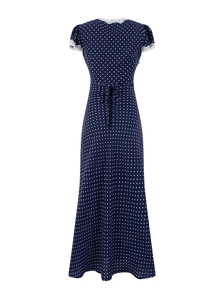 MARGO POLKA DOT MIDI DRESS