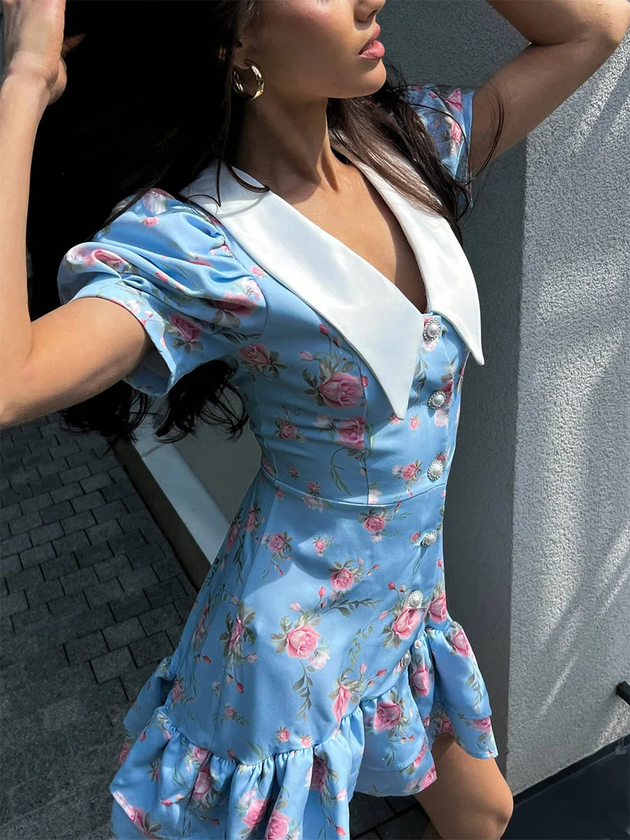 AYLIN FLORAL MINI DRESS