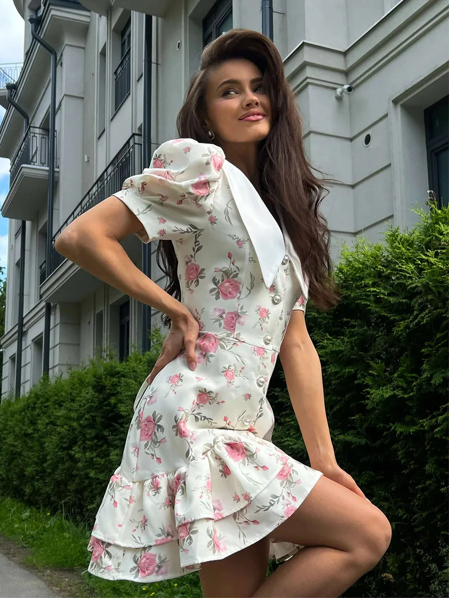 AYLIN FLORAL MINI DRESS