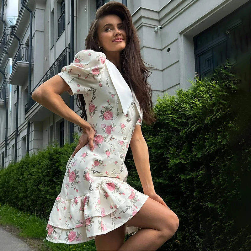 AYLIN FLORAL MINI DRESS