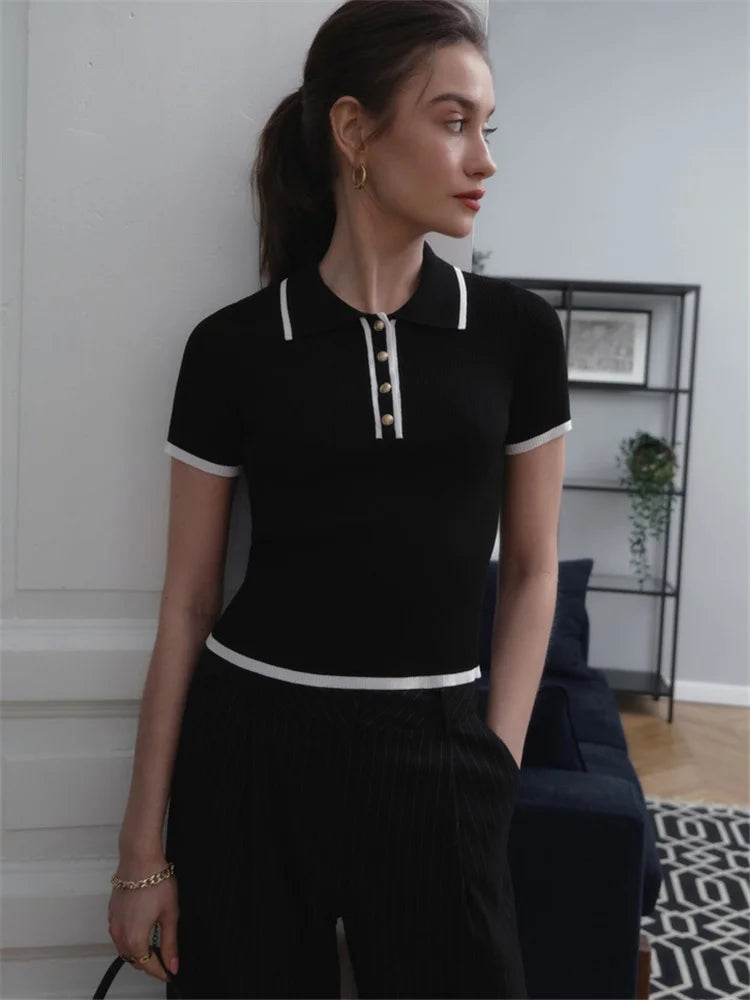 FARIDA KNITTED T-SHIRT