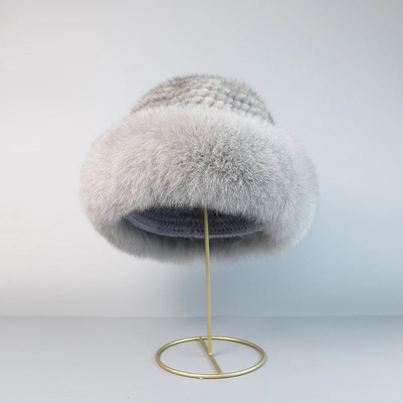 STELLA REAL MINK FUR CAP