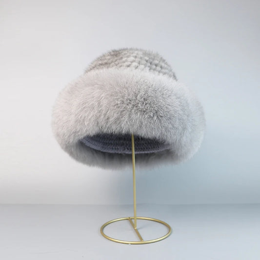 STELLA REAL MINK FUR CAP