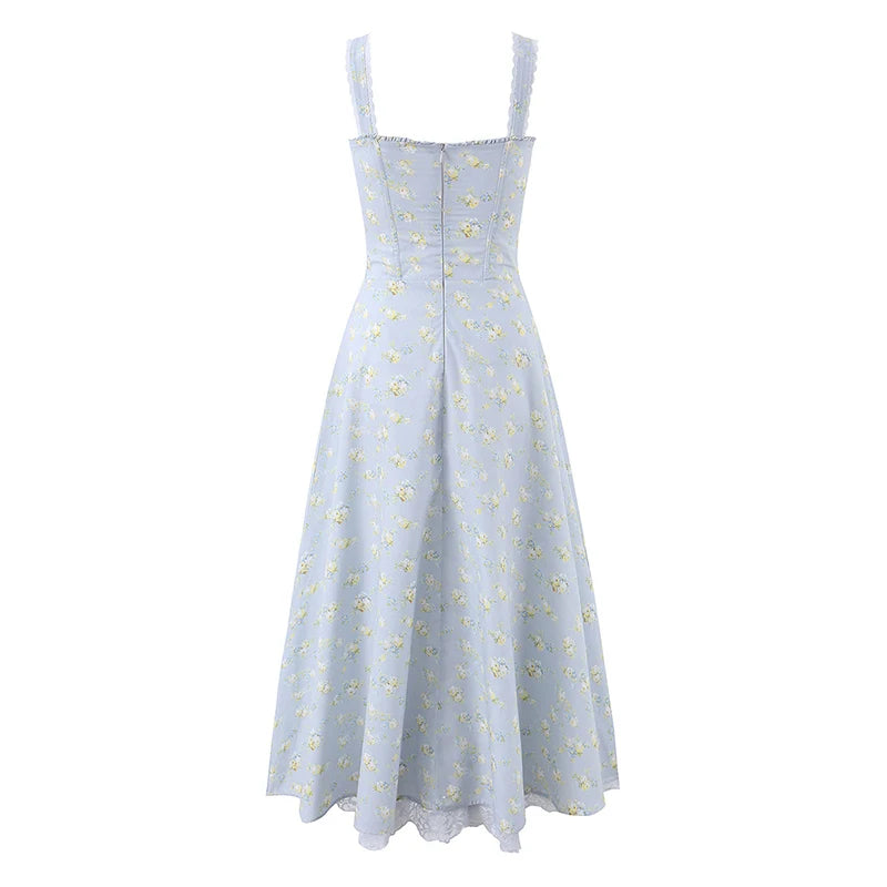 ZADEHA FLORAL MIDI DRESS