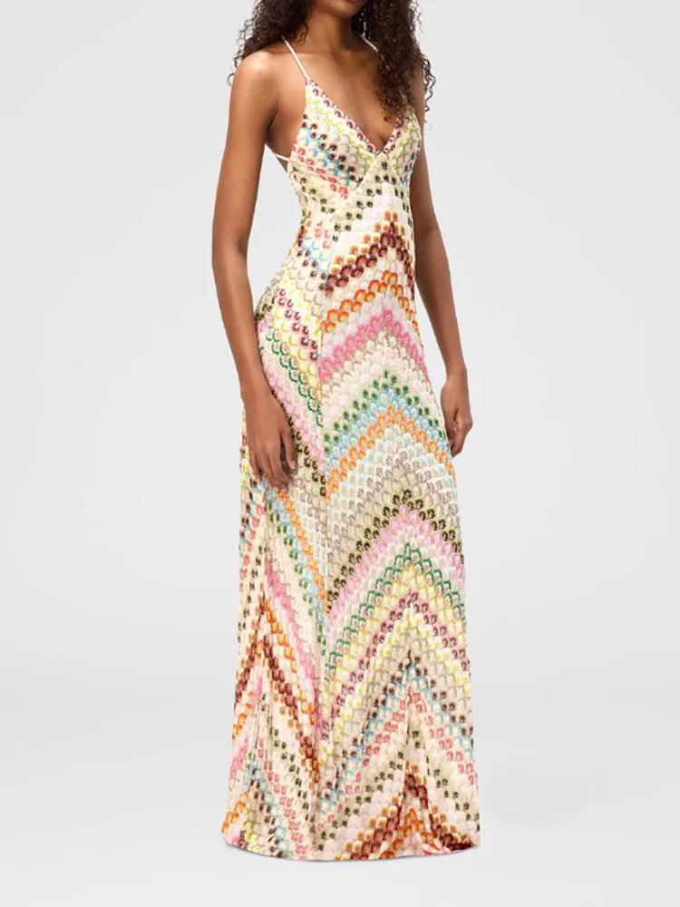 NANA PRINT MAXI DRESS