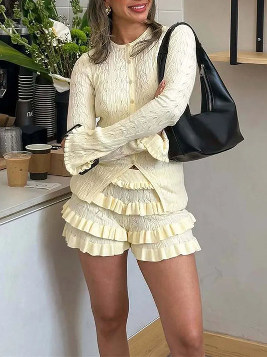 VERA RUFFLE TWO PIECE SET