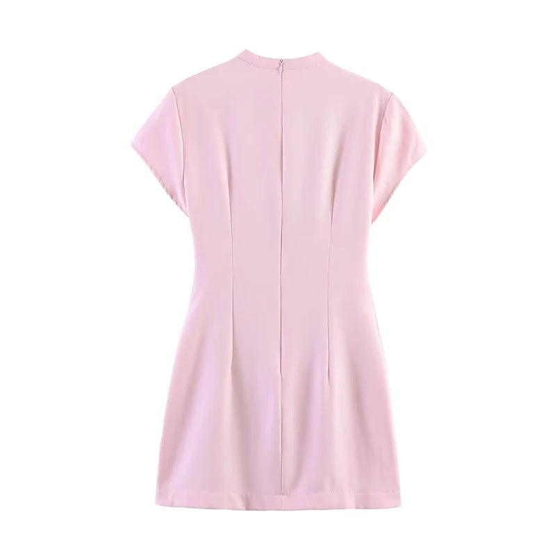 VANIA POLKA DOT TIE MINI DRESS