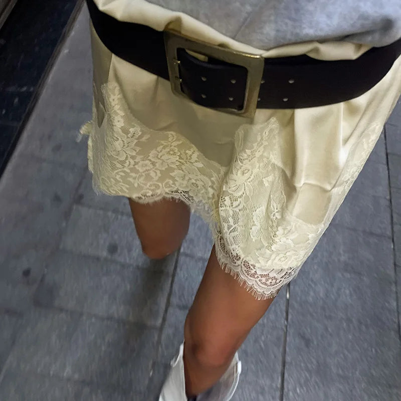 NARA SATIN MINI SKIRT