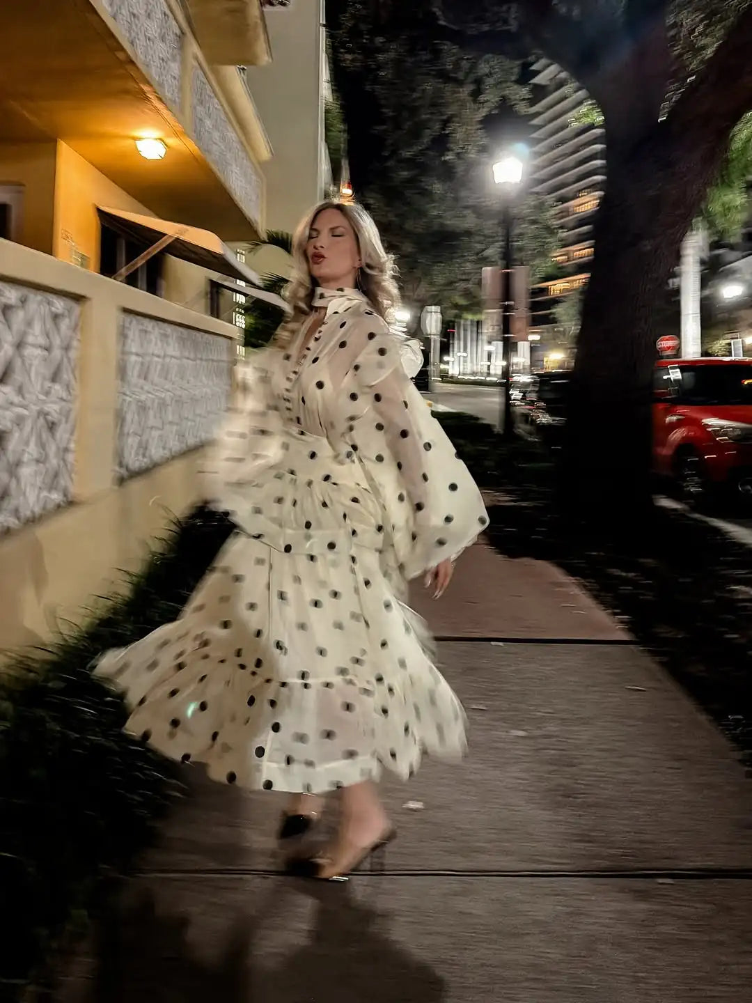 LARA POLKA DOT TWO PIECE SET