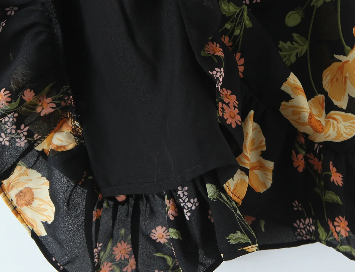 SARA FLORAL MINI DRES