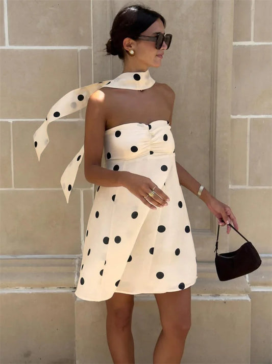 MARENA POLKA DOT MINI DRESS