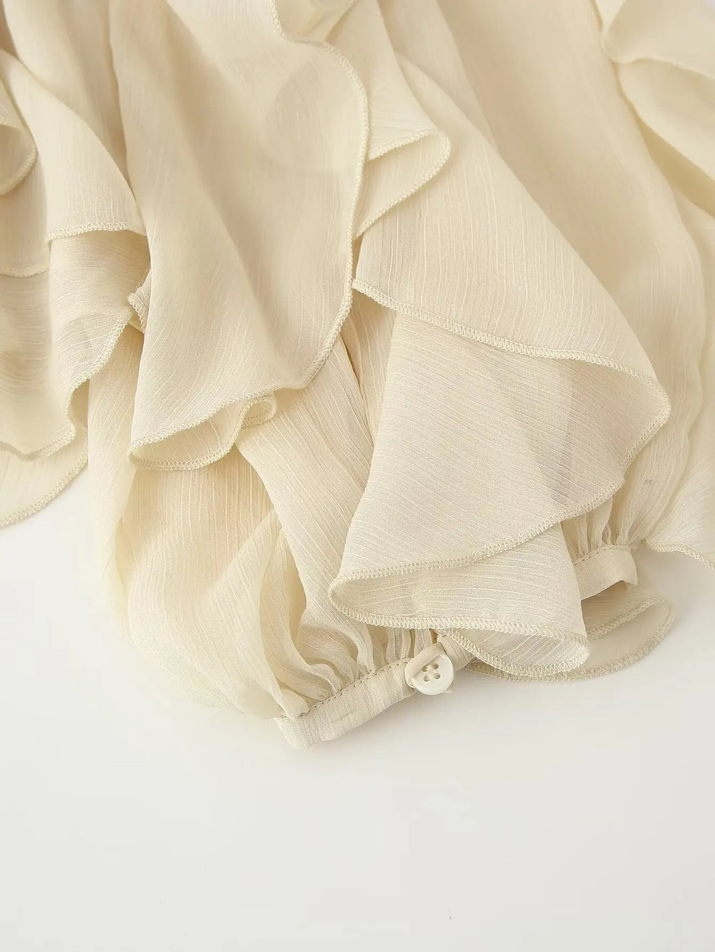 CHIARA RUFFLE BLOUSE