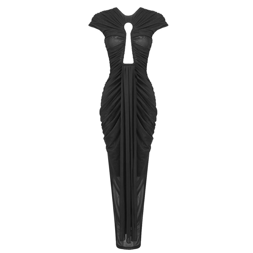CATHERINE KEY HOLE MAXI DRESS