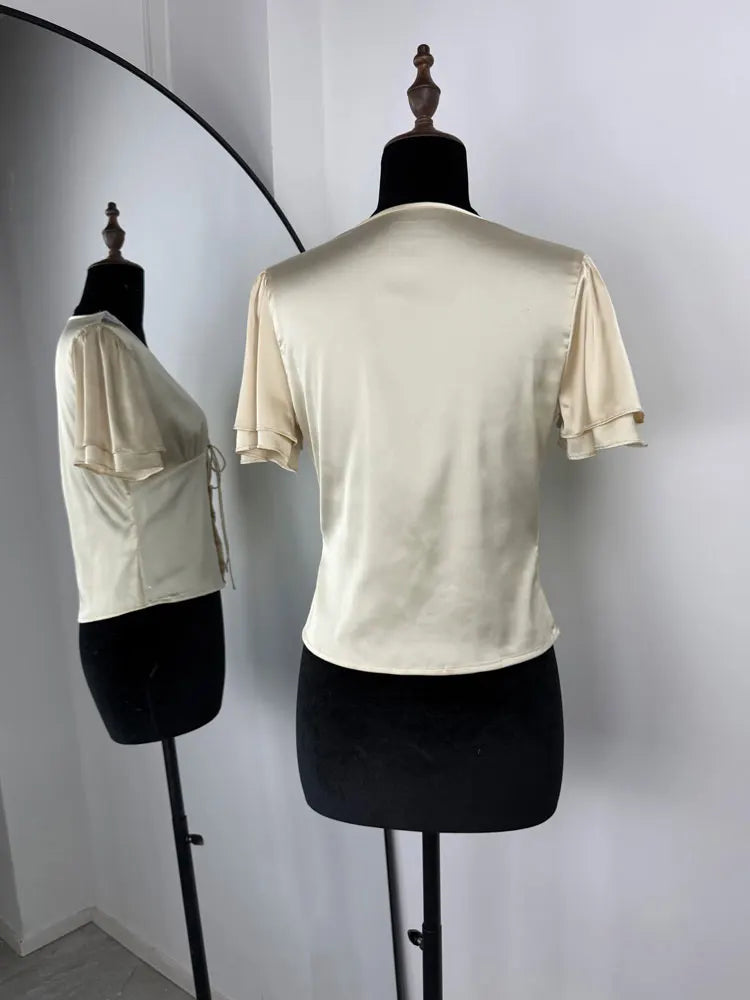 ADDISON SATIN BLOUSE