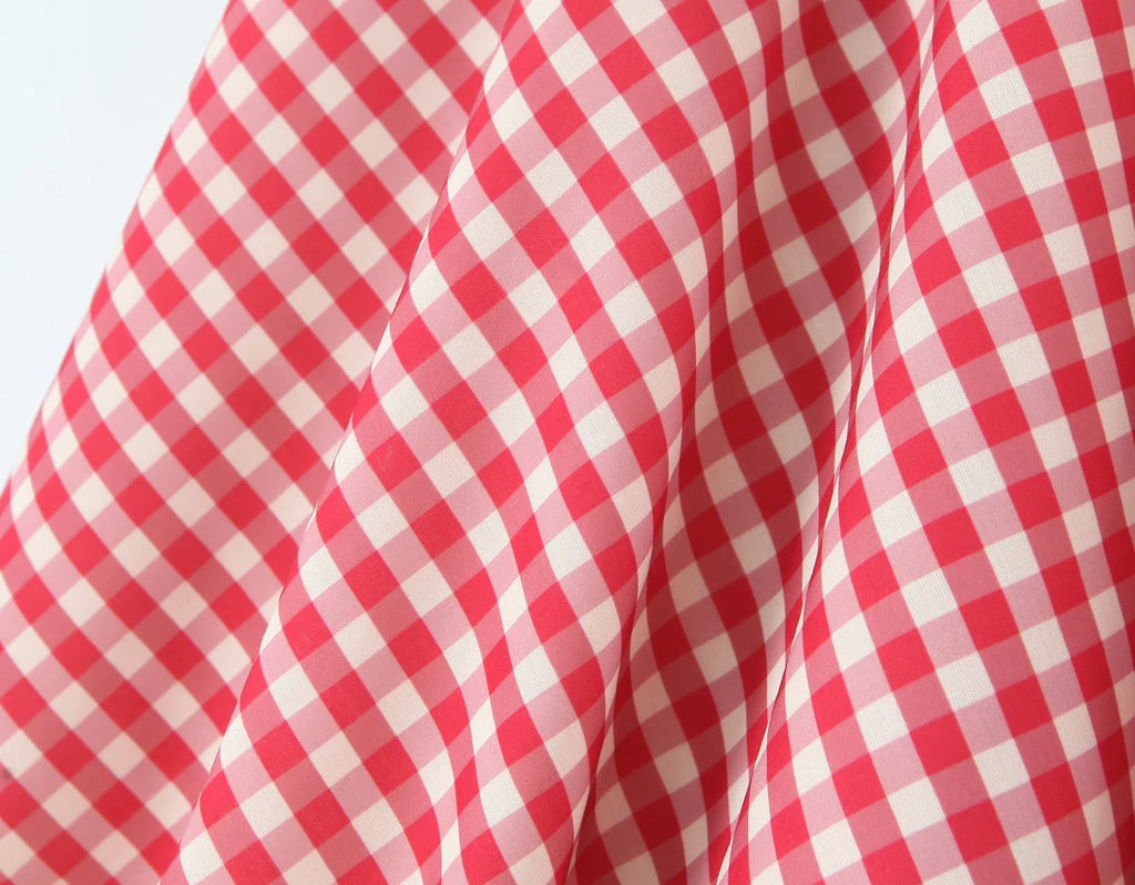 MADDIE PLAID MINI DRESS