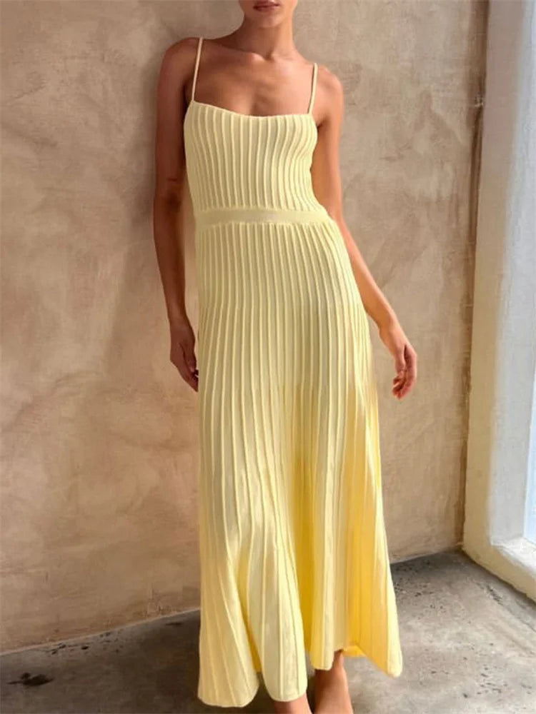 FREYA RIBBED MAXI DRESS