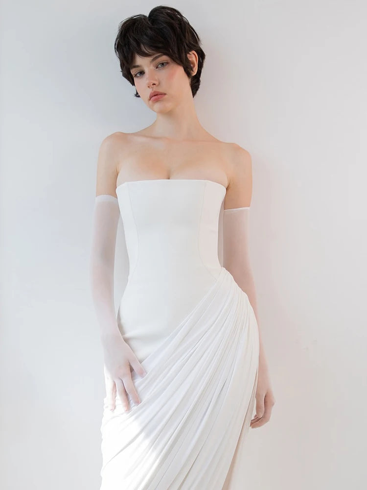 EMILIA DRAPED DRESS