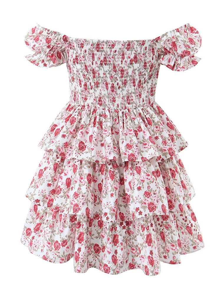 VESNA FLORAL RUFFLE DRESS