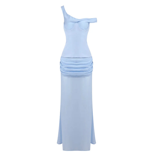 AMAYA DRAPED MAXI DRESS