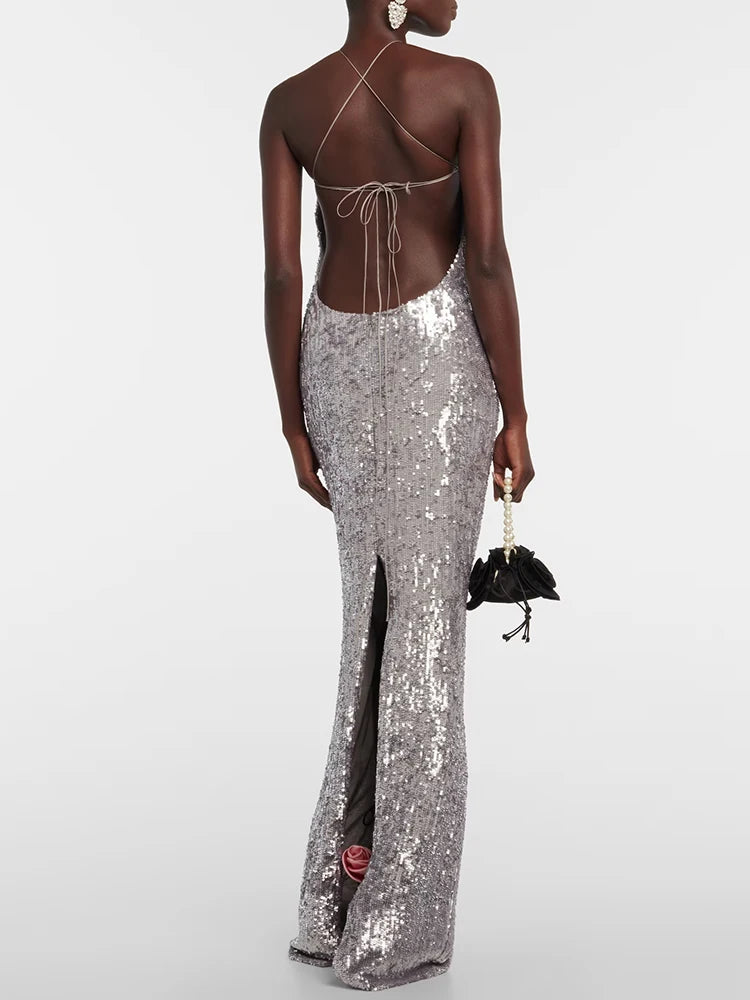 AVERIE SEQUIN MAXI DRESS