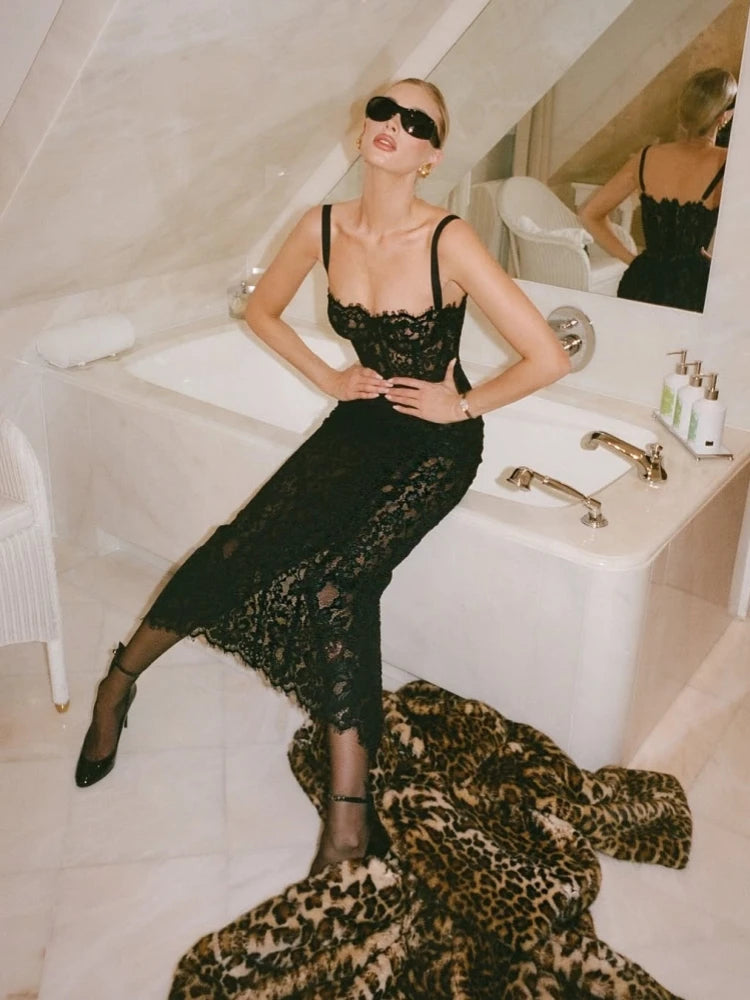 BRENDA LACE MAXI DRESS