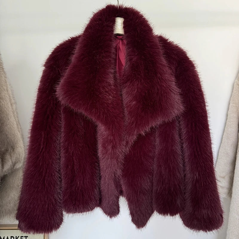 NAMI FAUX FUR COAT