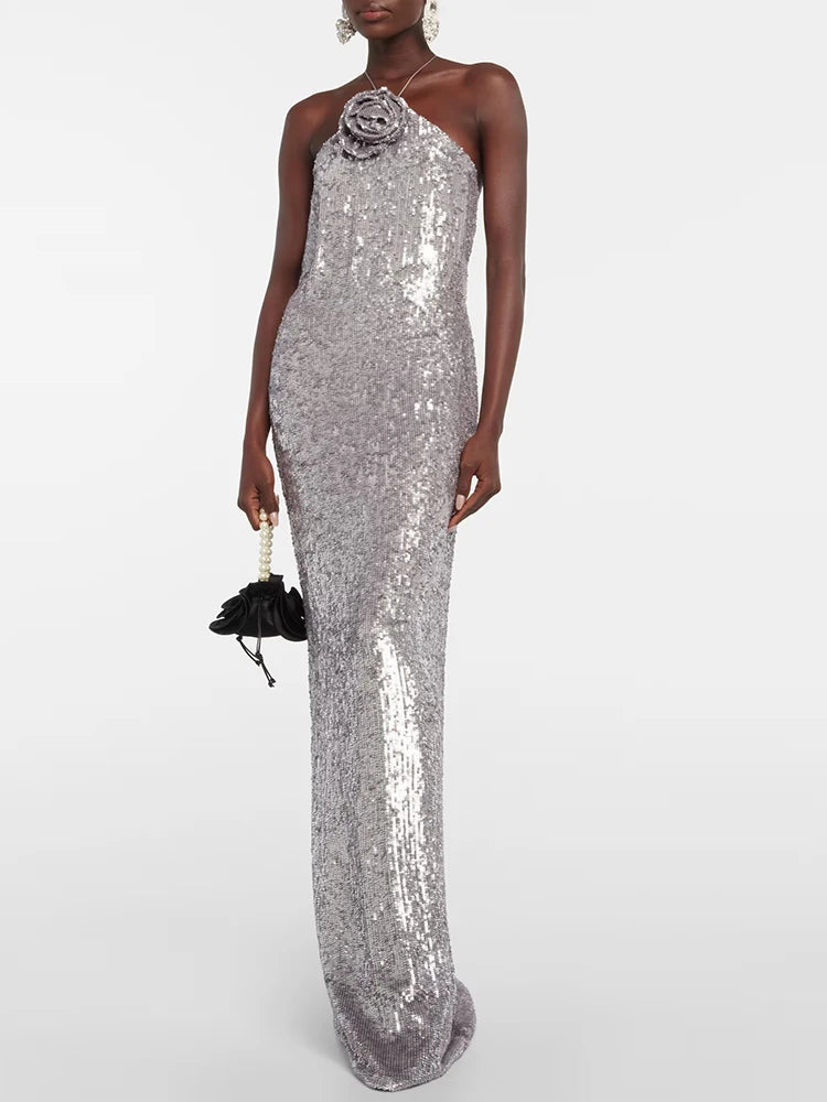 AVERIE SEQUIN MAXI DRESS