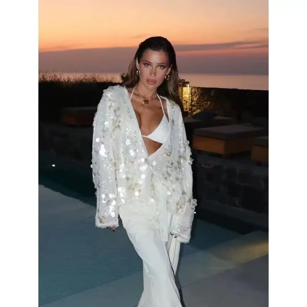 TERESIANA SEQUIN KIMONO