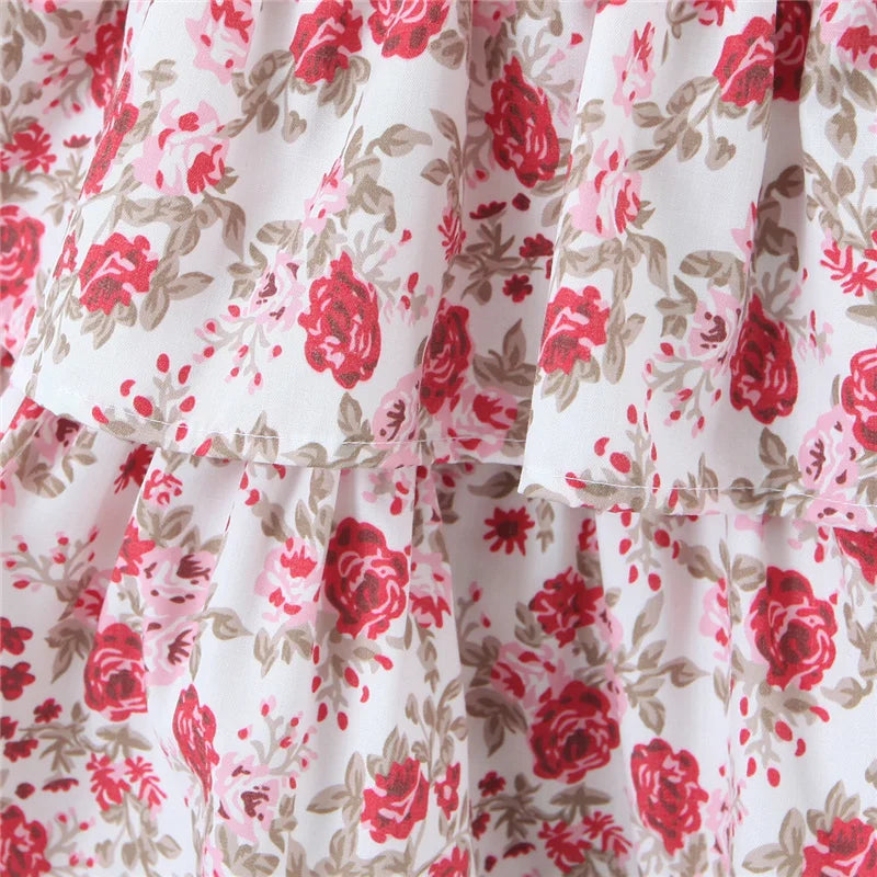 VESNA FLORAL RUFFLE DRESS