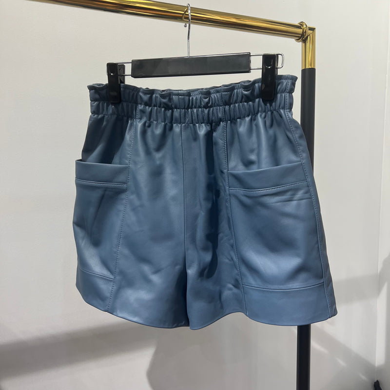 HANNA LEATHER SHORTS