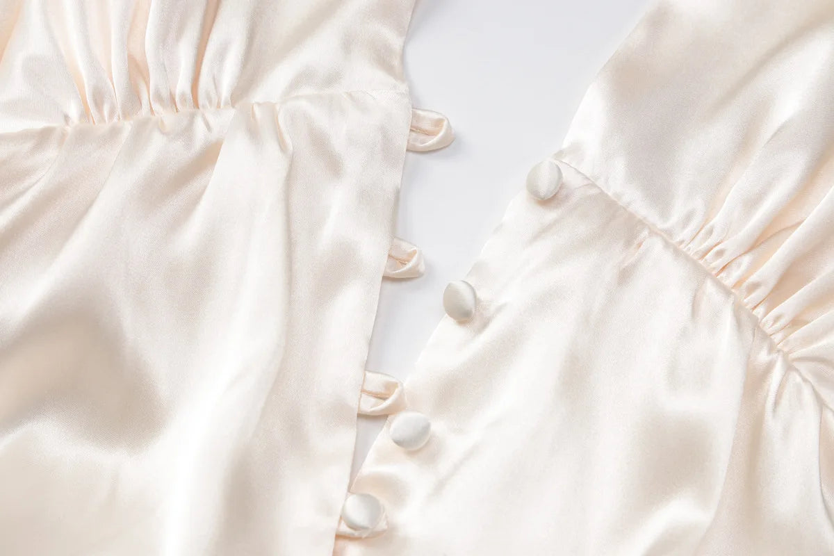 MARGARET SATIN MINI DRESS