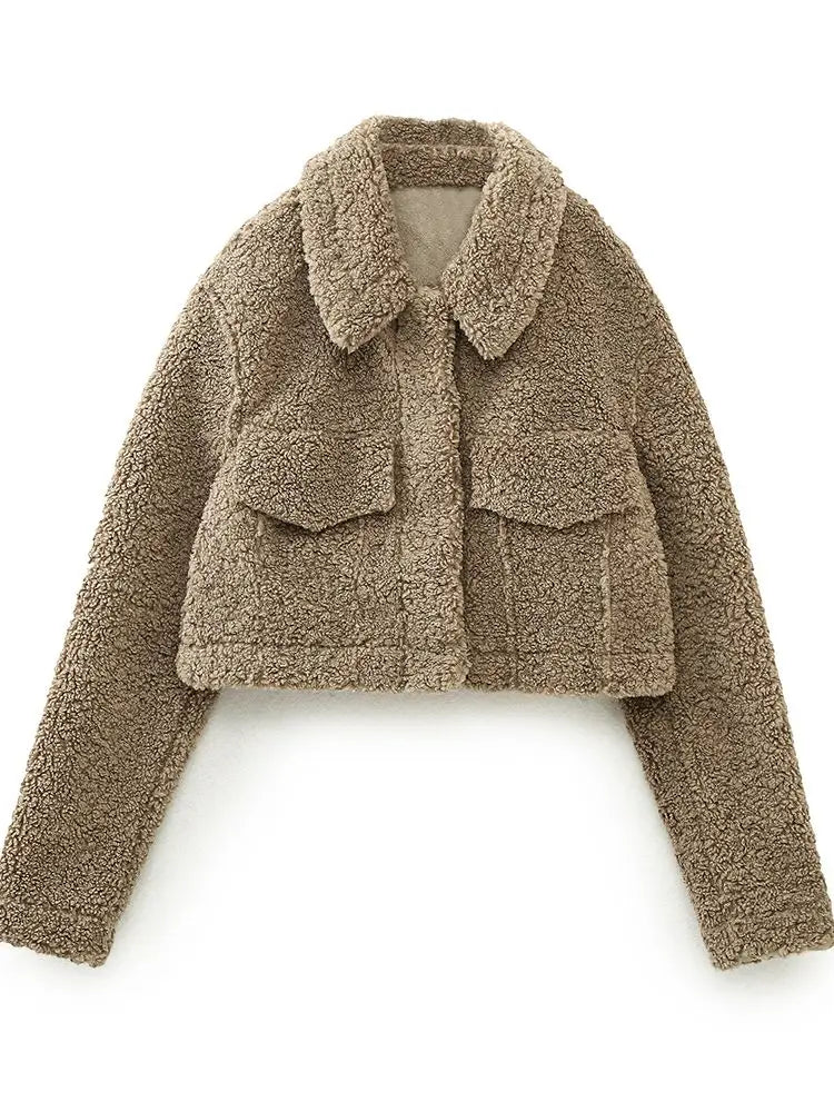 ZIA CROPPED FUR JACKET