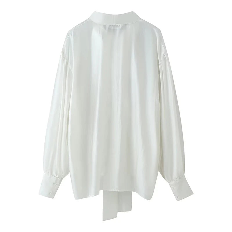 PAREA TIE BOW BLOUSE