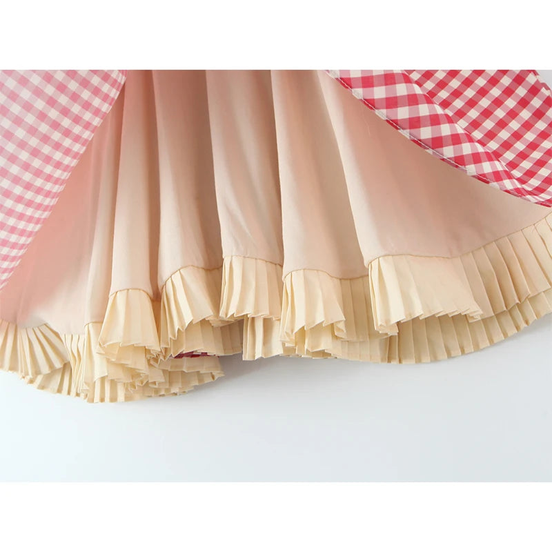 MADDIE PLAID MINI DRESS