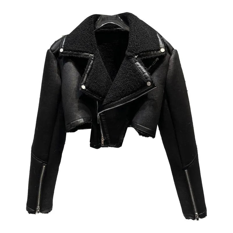 TEREYA FAUX LEATHER JACKET