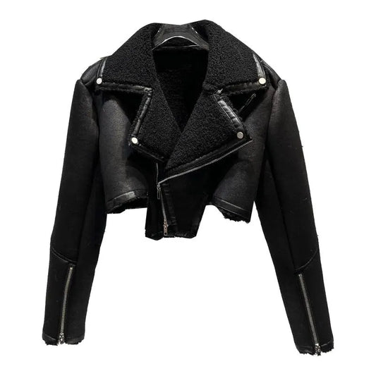TEREYA FAUX LEATHER JACKET