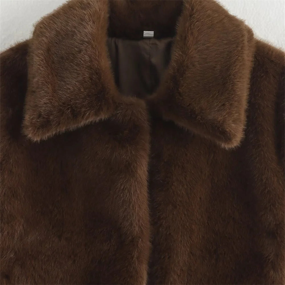 ALICIA FAUX FUR COAT