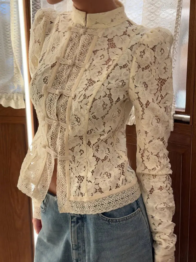 FONTAINE LACE BLOUSE