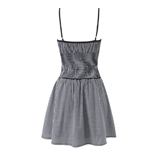 LAVANI PLAID MINI DRESS