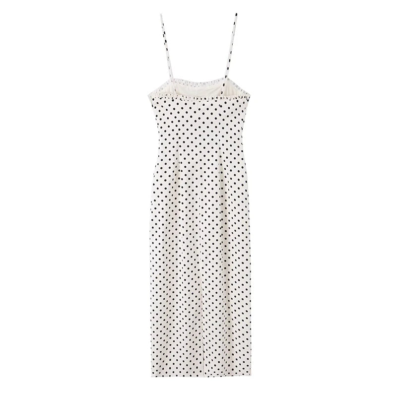 VOILA POLKA DOT MIDI DRESS
