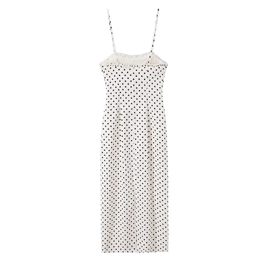 VOILA POLKA DOT MIDI DRESS