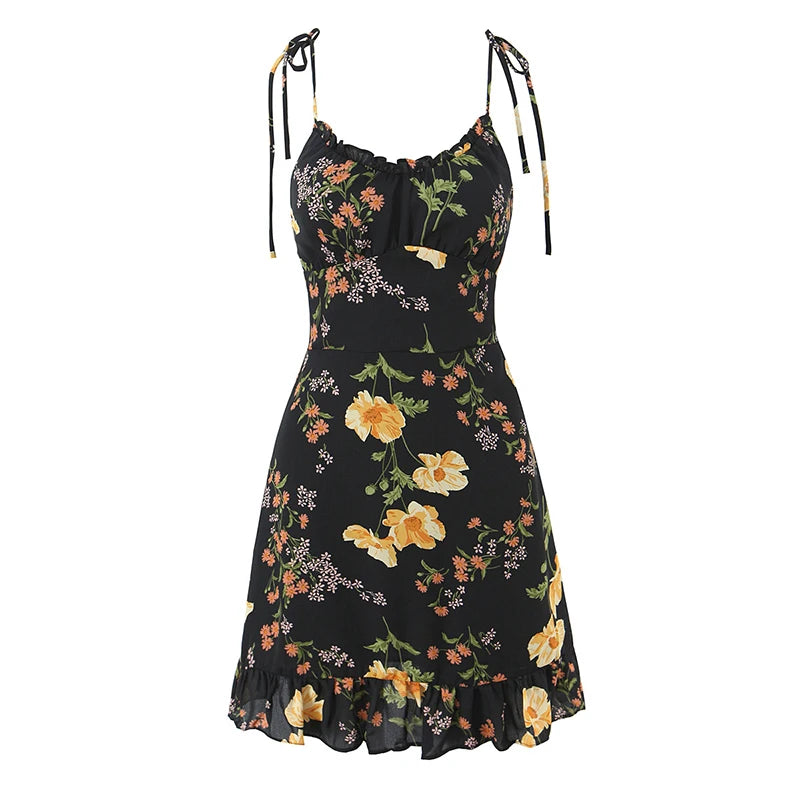 SARA FLORAL MINI DRES