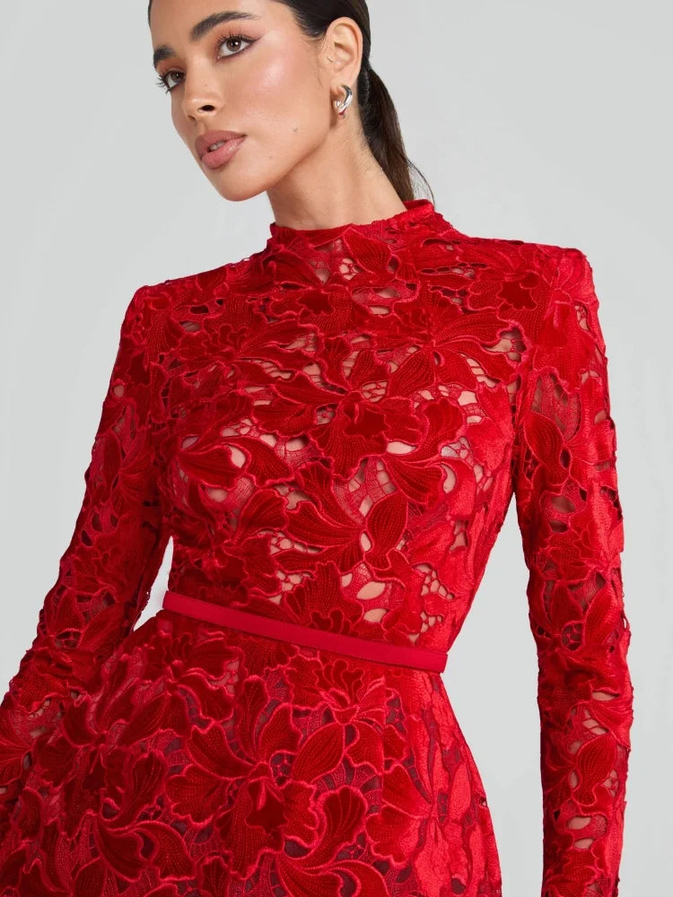 MARIA LACE MINI DRESS